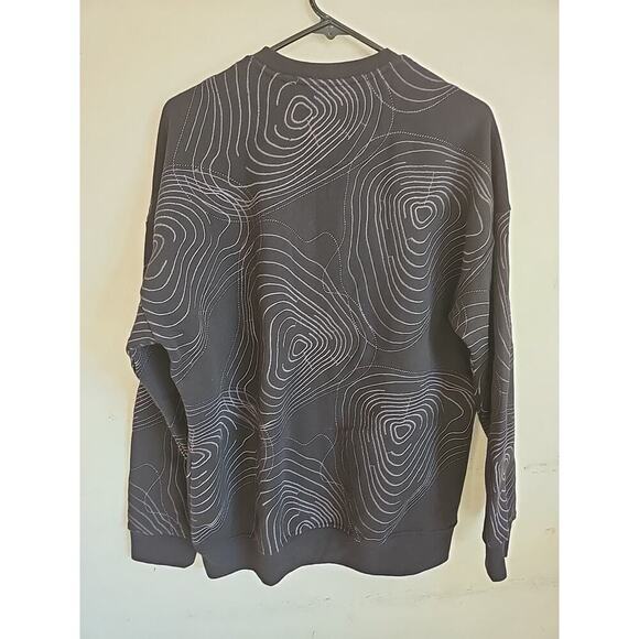 Marvel Studios Logo Topographic Pattern Crewneck- BoxLunch Exclusive Black - Picture 7 of 10